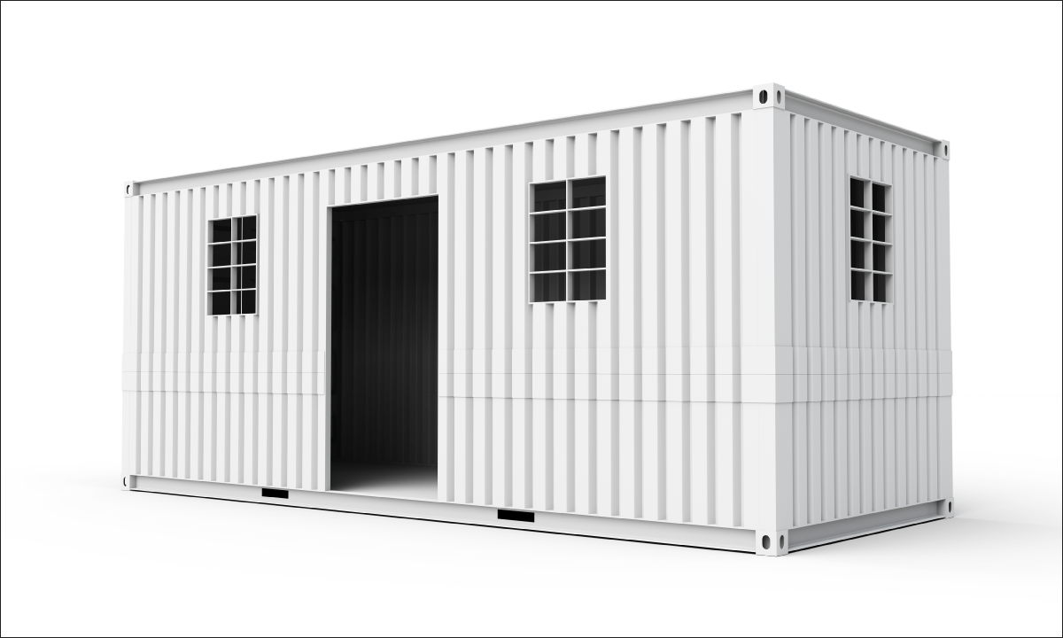 Custom-modified shipping containers